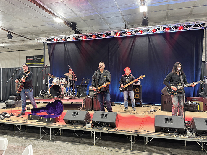 Doc Walker and his band entertained the energetic crowd keeping the dance floor hopping.